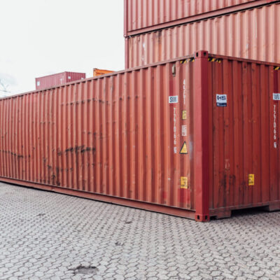 Contentor de Transporte Usado de 40 Pés High Cube (HC)