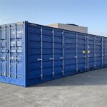 Contentor marítimo de 40 pés High Cube com portas laterais